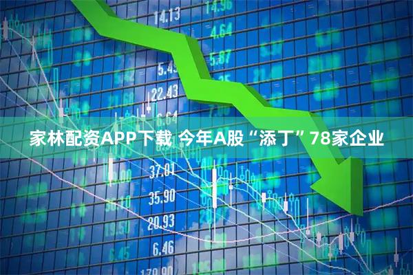家林配资APP下载 今年A股“添丁”78家企业